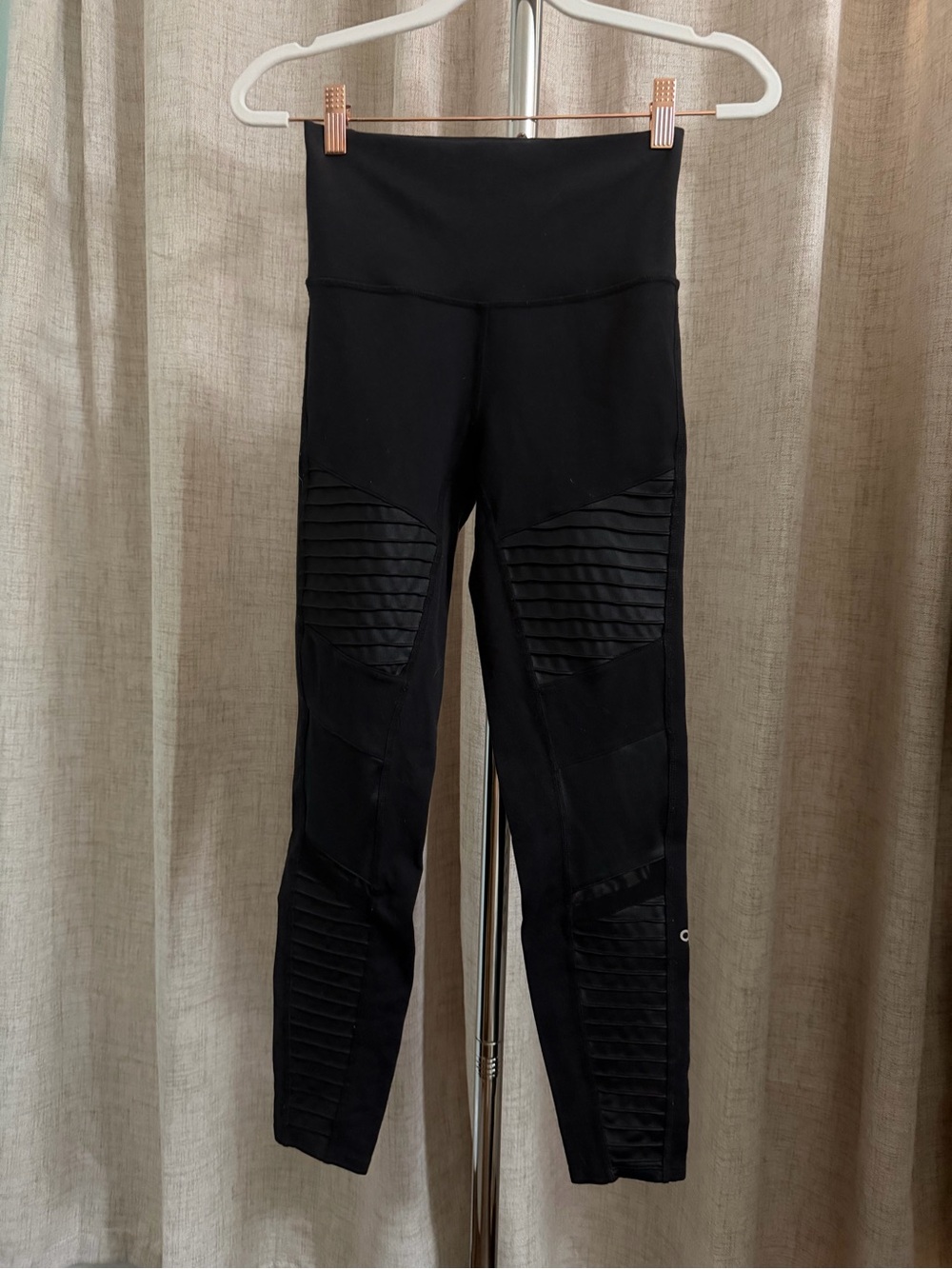 ALO Yoga Black Moto Seamless Leggings